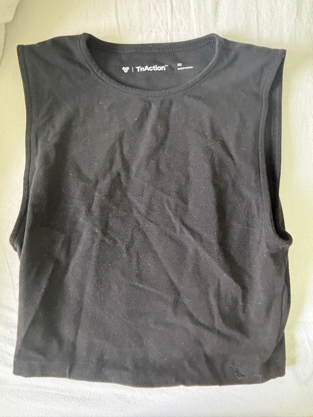 TnAction Black Sleeveless Athletic Tank